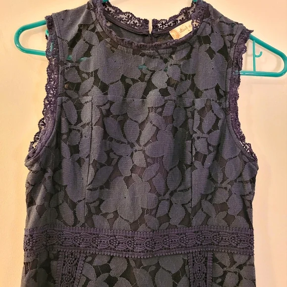 Altar'd State | Dresses | Altered State Navy Blue Sleeveless Lace Dress  Size Large | Poshmark